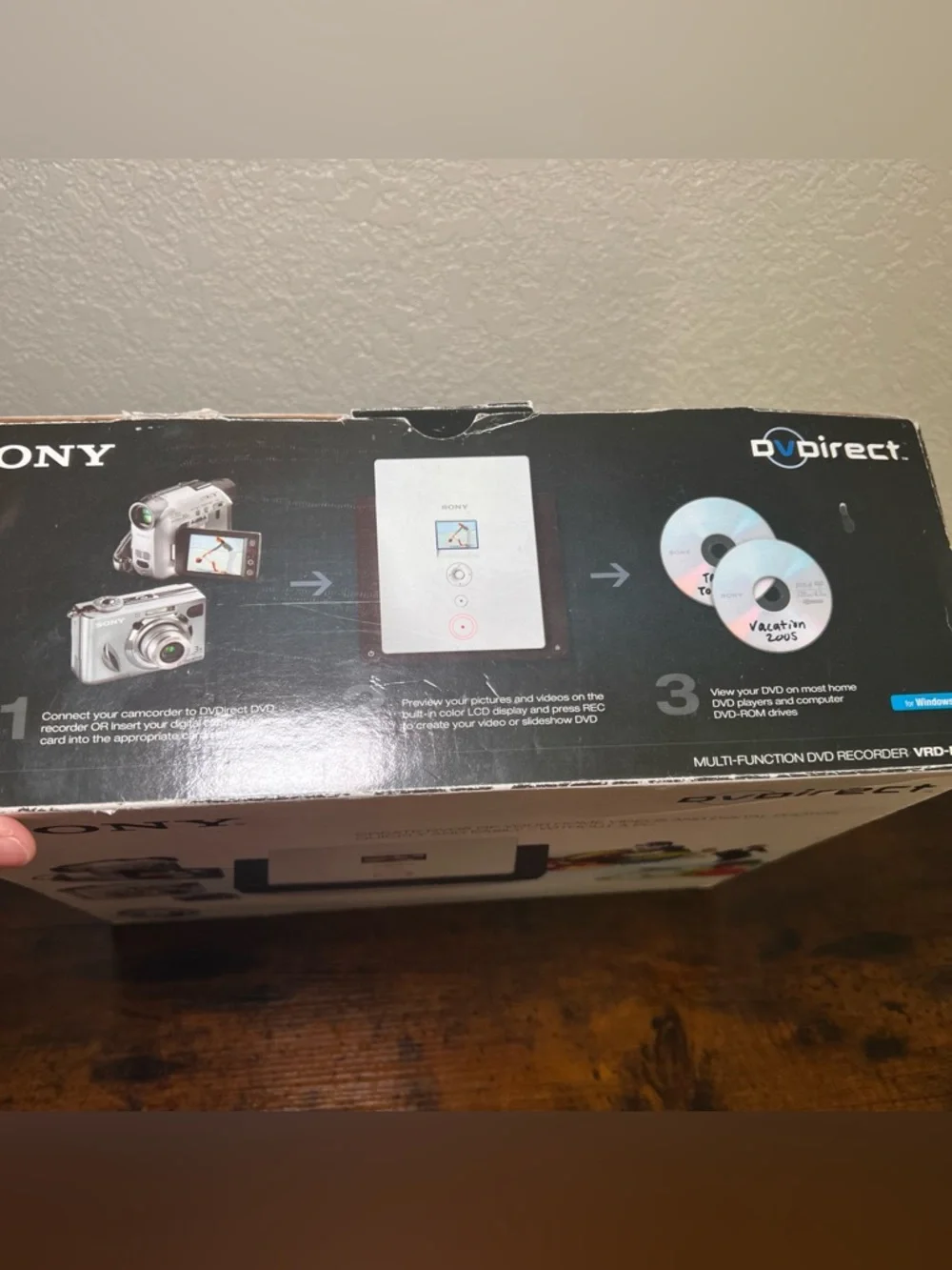 SONY VRD-MC1 DVDirect Multi-function DVD Recorder DAMAGED BOX
